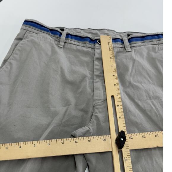 Mason's Chino Shorts Mens 48 IT 32/33 US Gray London Summer Casual Flat Front - Picture 7 of 8